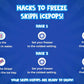 All Flavor Box of Skippi Natural Ice Pops, Pack of 12 Freezer pops of 70ML each.